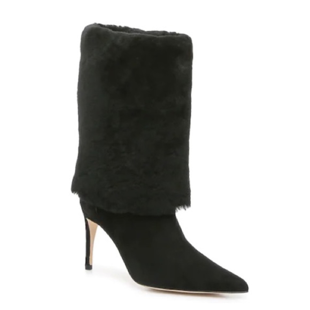 NWOT ALEXANDRE BIRMAN Eskimo Lamb Shearling Stiletto Boots